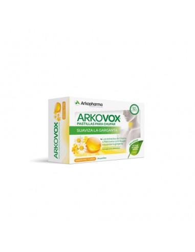 Arkodov 24 pastillas sin azúcar sabor miel y limón arkopharma